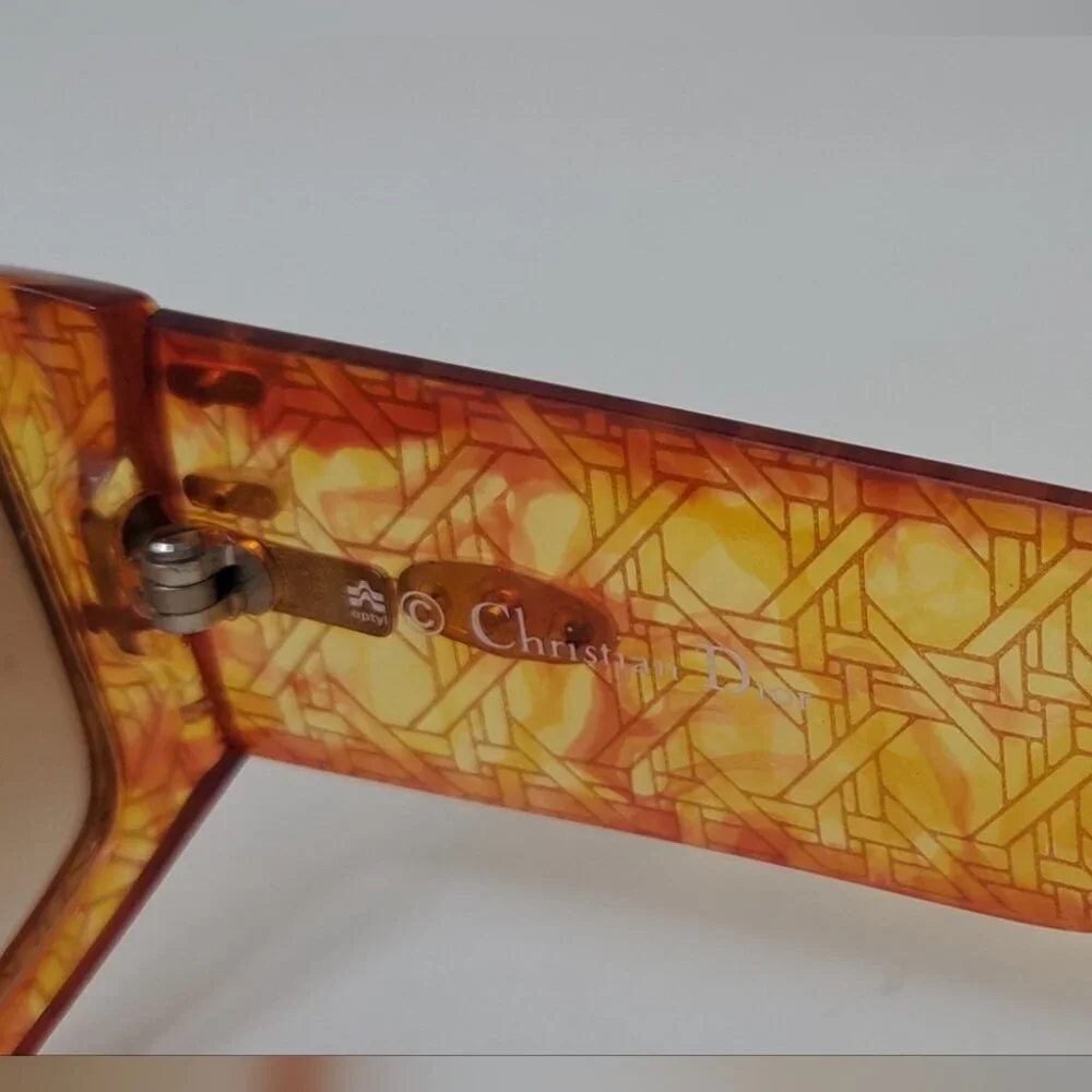 Christian Dior Women's Sunglasses Optyl Red Orange Vintage 80s 2603 40 57mm - Picture 13 of 16